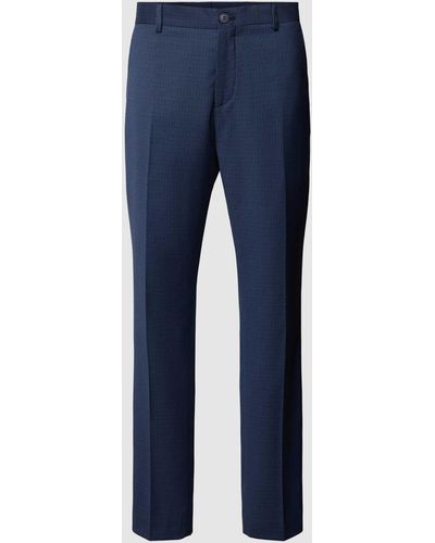 SELECTED Slim Fit Hose mit Bügelfalten - Blau