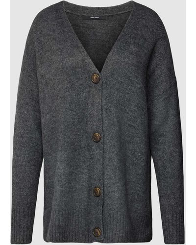 Vero Moda Oversized Cardigan Met Knoopsluiting - Grijs