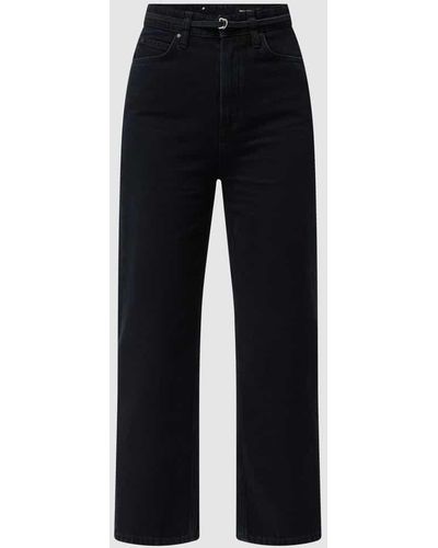 Marc O' Polo Cropped Loose Fit Super High Waist Jeans aus Baumwolle Modell 'Fjel' - Grau