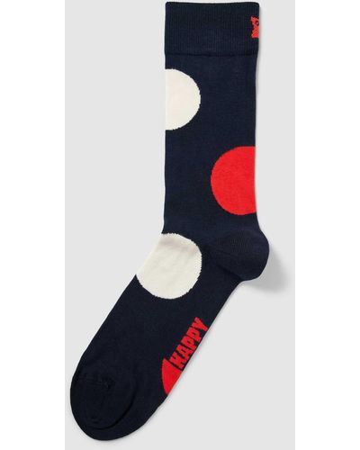 Happy Socks Sokken Met All-over Motief - Blauw