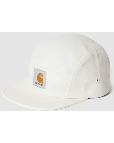 Carhartt Cap mit Logo-Patch Modell 'Backley' - Weiß