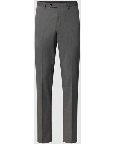 Mango Slim Fit Anzughose mit Eingrifftaschen Modell 'boston' - Grau
