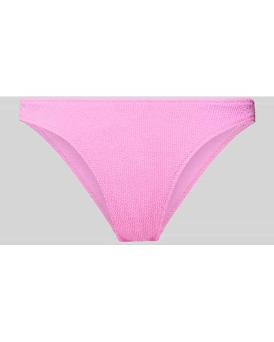 Banana Moon Bikini-Hose mit Strukturmuster Modell 'NAIDA SCRUNCHY' - Pink