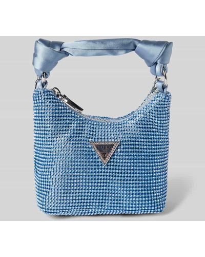 Guess Handtasche mit Ziersteinbesatz Modell 'LUA' - Blau