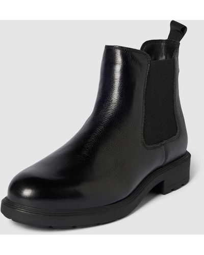 Tamaris Chelsea Boots Van Leermix - Zwart