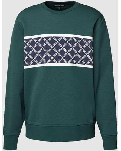 Michael Kors Sweatshirt Met Labeldetail - Groen