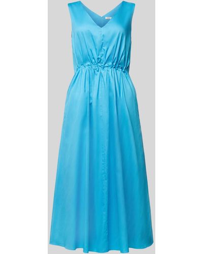 S.oliver Kleid mit V-Ausschnitt - Blau