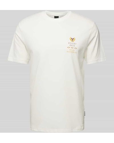 Only & Sons Slim Fit T-Shirt mit Motiv-Print Modell 'BASIC' - Weiß
