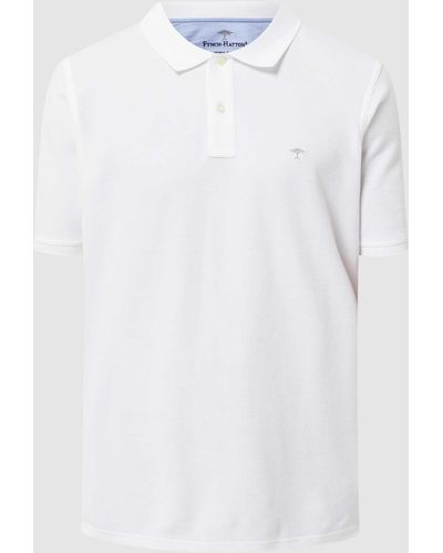 Fynch-Hatton Poloshirt Van Supima®-katoen - Wit