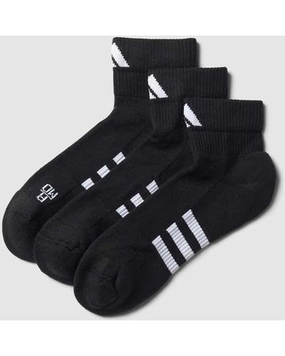 adidas Socken mit Label-Detail im 3er-Pack - Schwarz