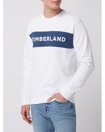 Timberland Sweatshirt Met Geborduurd Logo - Wit