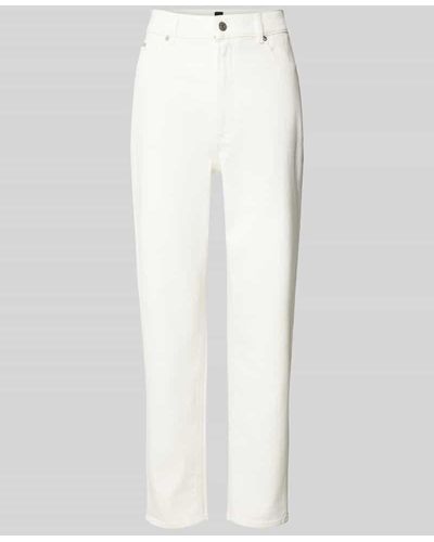 BOSS Slim Fit Jeans im 5-Pocket-Design Modell 'Ruth' - Weiß