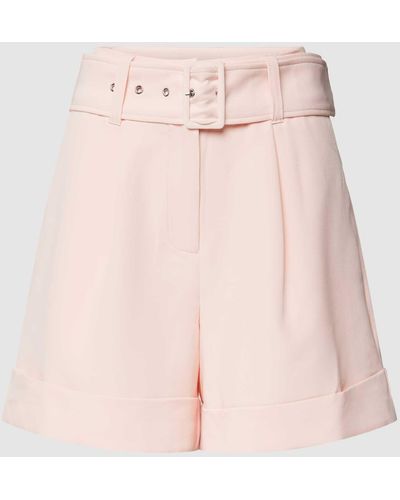 Guess Shorts mit Stoffgürtel Modell 'DIANE' - Pink
