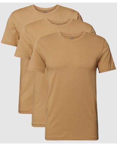 Polo Ralph Lauren T-Shirt mit Logo-Stitching im 3er-Pack - Mehrfarbig