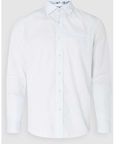 FIL NOIR Slim Fit Zakelijk Overhemd Van Katoen - Wit