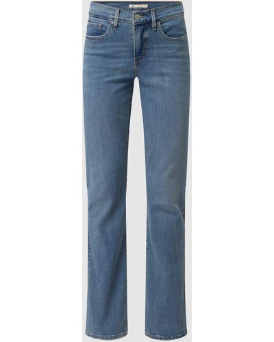 Levi's® 300 Shaping Bootcut Jeans Met Stretch - Blauw