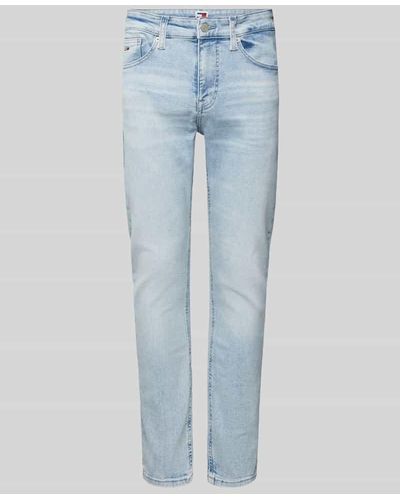 Tommy Hilfiger Slim Tapered Fit Jeans im 5-Pocket-Design Modell 'AUSTIN' - Blau