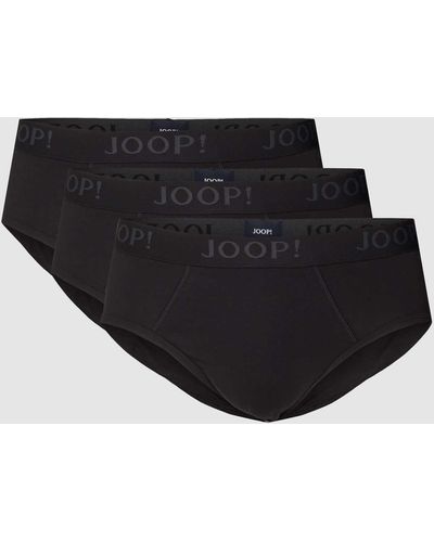 Joop! Slip mit elastischem Logo-Bund - Schwarz