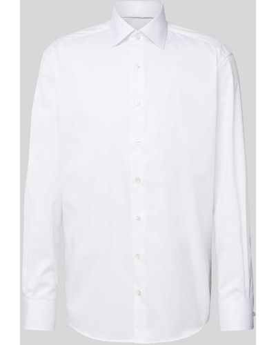 Eterna Comfort Fit Zakelijk Overhemd Met Kentkraag - Wit