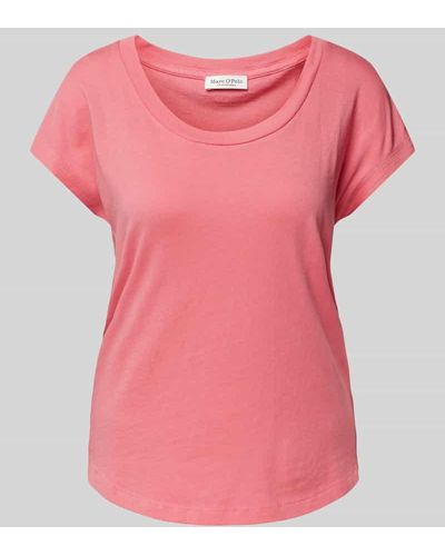 Marc O' Polo T-Shirt mit Rundhalsausschnitt - Pink