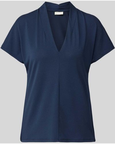 Freequent Blusenshirt mit Stehkragen Modell 'Yrsa' - Blau