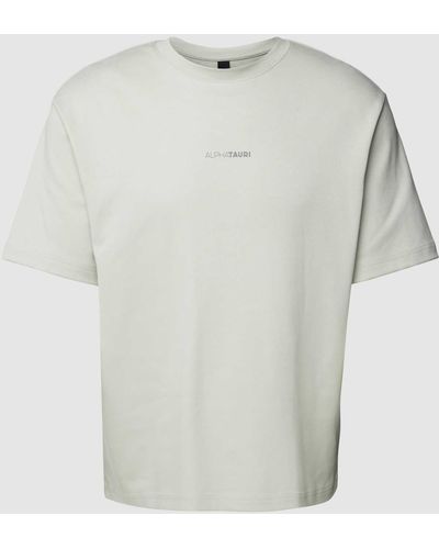 ALPHATAURI T-shirt Met Labelprint - Wit