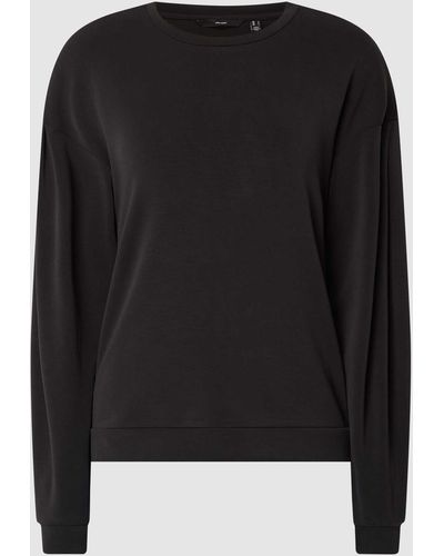 Vero Moda Sweatshirt mit überschnittenen Schultern Modell 'Ena' - Schwarz