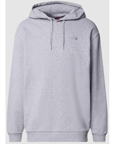 The North Face Oversized Hoodie mit Label-Stitching - Grau