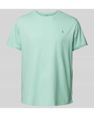 Ralph Lauren PLUS SIZE T-Shirt mit Label-Stitching - Grün