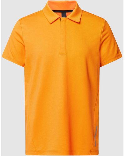 ALPHATAURI Poloshirt Met Blinde Knoopsluiting - Oranje