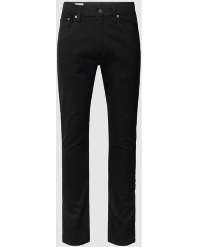 Levi's Jeans mit unifarbenem Design Modell "512 NIGHTSHINE" - Schwarz
