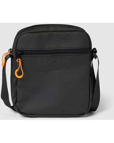 Jack & Jones Umhängetasche mit Reißverschlusstaschen - Schwarz