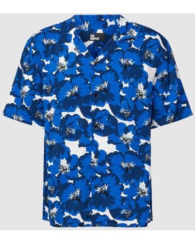 The Kooples Freizeithemd aus Viskose mit floralem Muster - Blau