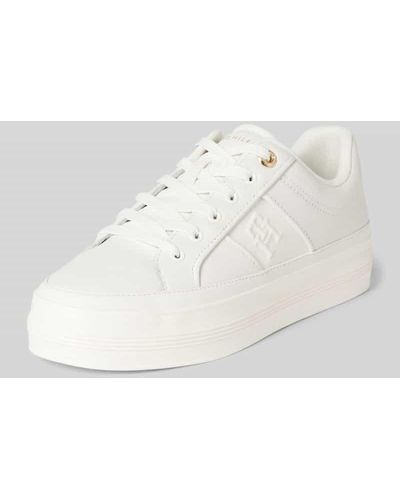Tommy Hilfiger Sneaker mit Label-Detail Modell 'VULC' - Weiß