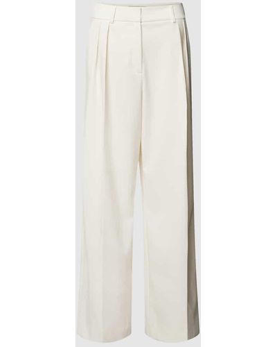 Mos Mosh Anzughose mit Bundfalten - Weiß