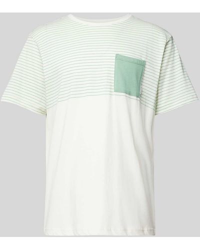 Mazine T-Shirt mit aufgesetzter Brusttasche Modell 'Felton' - Mehrfarbig