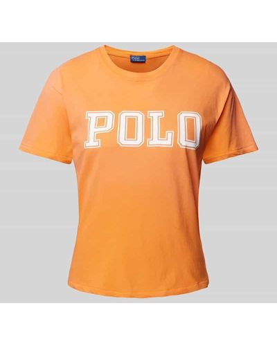 Polo Ralph Lauren T-Shirt mit Label-Print - Orange