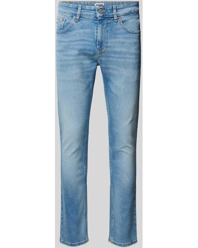 Tommy Hilfiger Slim Fit Jeans mit 5-Pocket-Design Modell 'SCANTON' - Blau