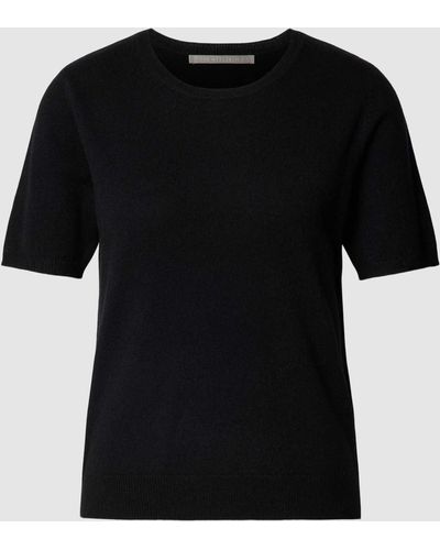 The Mercer N.Y. Gebreid Shirt Met Ronde Hals - Zwart