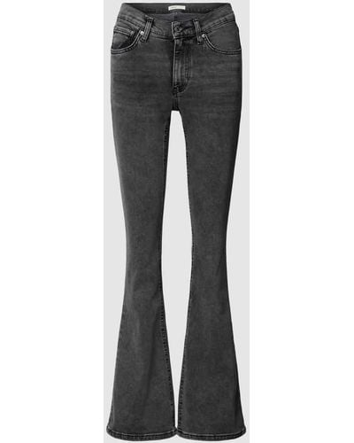 Gina Tricot Low Waist Jeans im 5-Pocket-Design - Grau