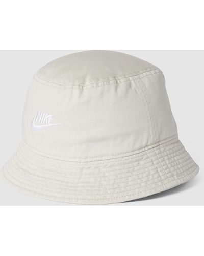 Nike Bucket Hat mit Label-Stitching - Weiß