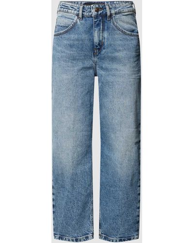 DRYKORN Jeans mit Label-Patch Modell 'SHELTER' - Blau