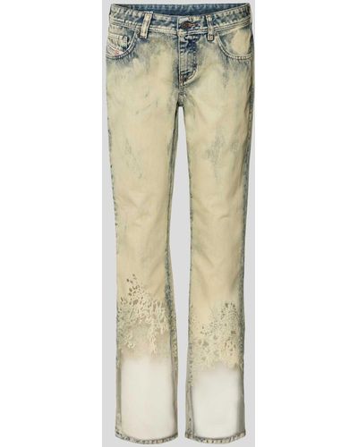 DIESEL Jeans im Used-Look - Mettallic