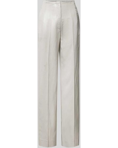 Copenhagen Muse Regular Fit Hose mit Bügelfalten Modell 'NATULA' - Weiß