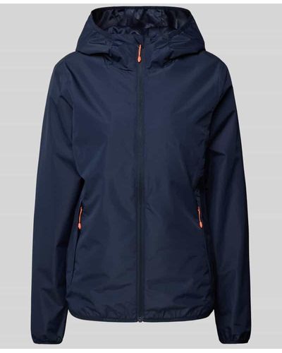 Icepeak Jacke mit Reißverschlusstaschen Modell 'BRITTON' - Blau