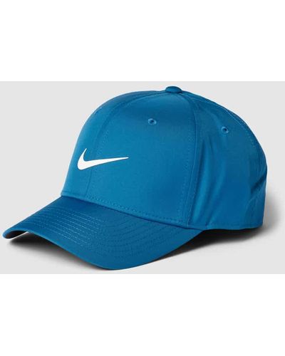 Nike Basecap mit Label-Print - Blau