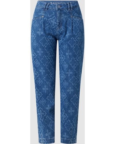 ROSNER Relaxed Fit High Waist Jeans Met Stretch, Model 'mara' - Blauw