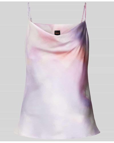 BOSS Blusentop mit Farbverlauf Modell 'Isos' - Pink