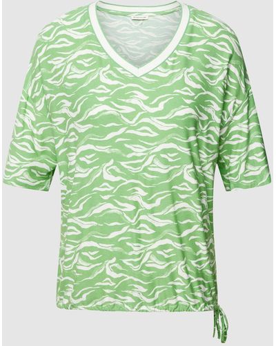 Tom Tailor T-shirt Met V-hals - Groen