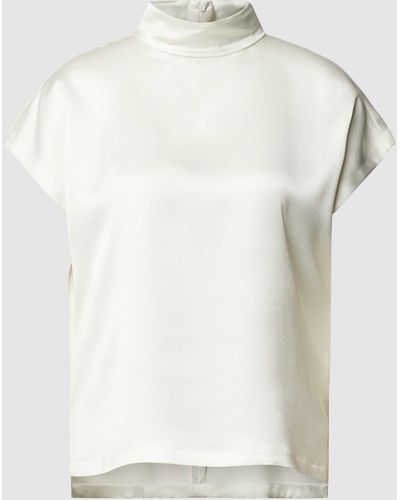 HUGO Bluse mit Stehkragen Modell 'Caneli' - Weiß